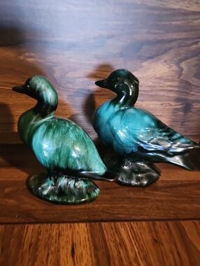 Blue Mountain Pottery Ceramic Duck Figurines - Set of 2